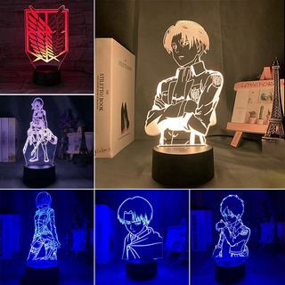 Đèn LED 3D 7 màu hình Attack on Titan
