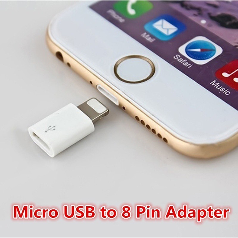 Cáp chuyển đổi từ cổng mini 8-pin lightning đực sang Micro USB cái cho iPhone