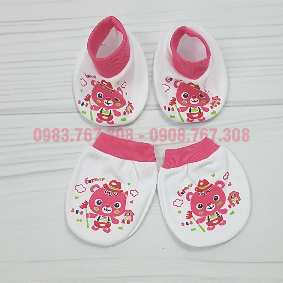 Bao Tay Chân Kerokid Cho Bé Sơ Sinh Chất Cotton - Họa Tiết Đa Dạng, Đủ Màu Cho Bé Trai, Bé Gái - BTT00105