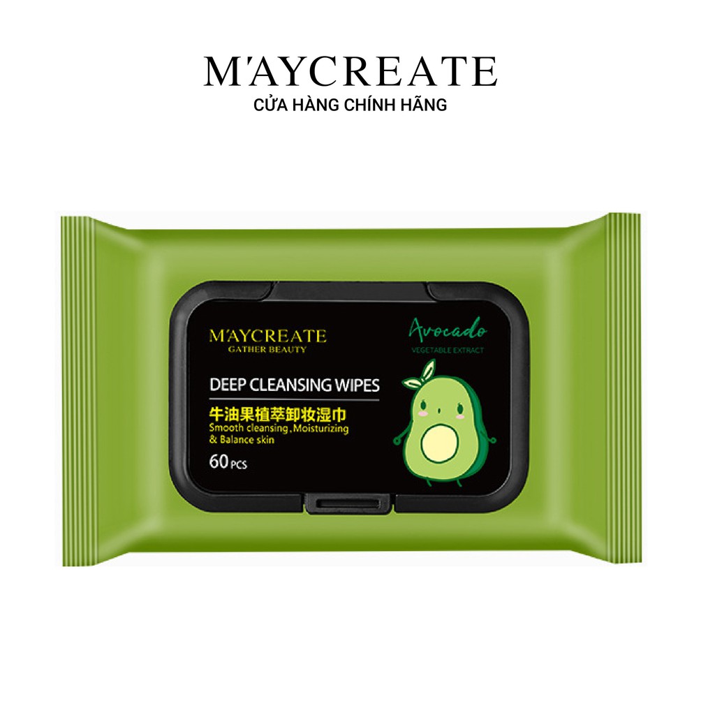 Khăn Giấy Ướt Tẩy Trang Maycreate Hàng Nội Địa Trung.