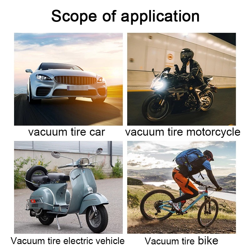 1 / 4 Vỏ Bọc Van Xe Hơi / Xe Máy Tự Phát Quang Chống Bụi Tiện Dụng