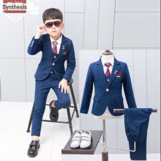 Bộ vest dài tay bé trai