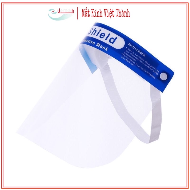 TẤM CHẮN Face shield Mặt Nạ Bảo Hộ Y Tế Chống Dịch Chống Giọt Bắn Bụi Trong Suốt Nhựa PET Khẩu Trang Nhựa DÂY THUN