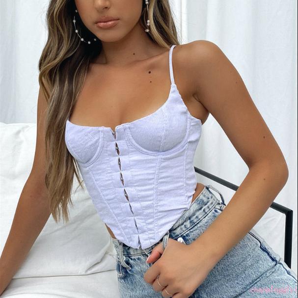 Áo Ba Lỗ Màu Trơn Thời Trang Quyến Rũ Cho Nữ