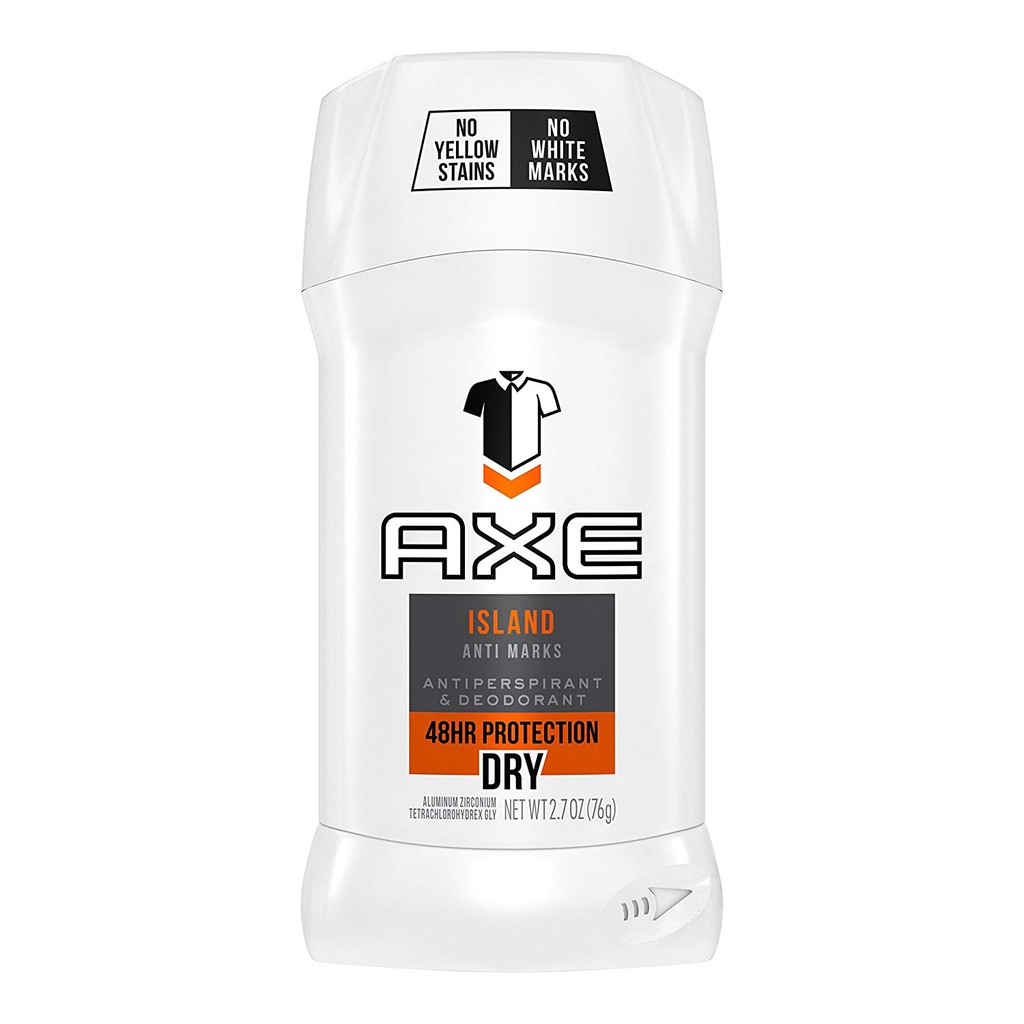 Lăn khử mùi nam dạng sáp AXE White Label Antiperspirant Stick Signature Island 76g (Mỹ)