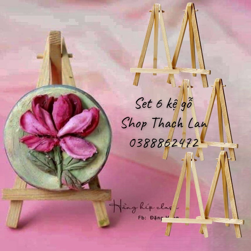 Kệ Gỗ Trang Trí Chụp Ảnh Bánh Kích Cỡ 6*9Cm