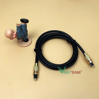 Dây cáp âm thanh quang optical 1m5 loại tốt 2 đầu mạ vàng (màu đen dây to) -DC4477