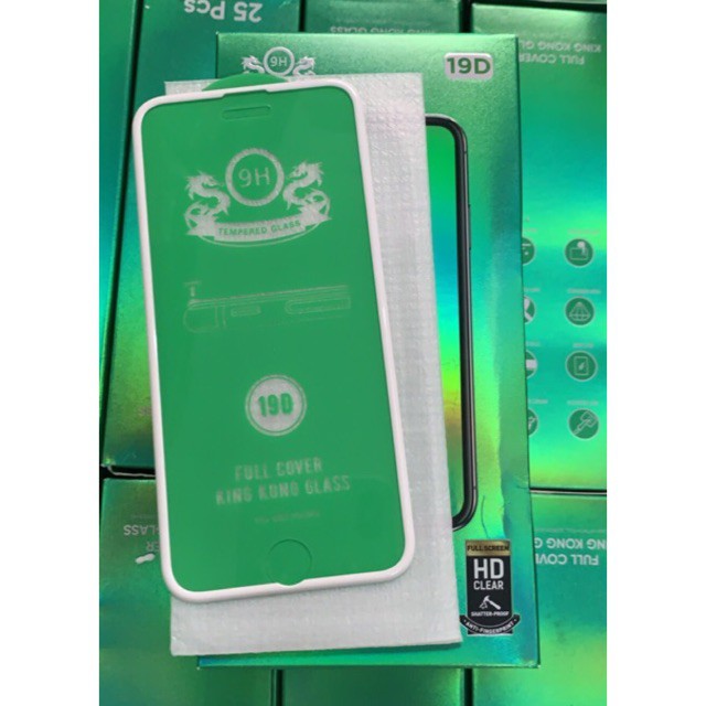 Miếng dán Kính Cường Lực 19D Full màn viền mềm chống vỡ mép, cạnh cho iphone X XsMax 11, 6,7,8+,7+ / 11 PRO MAX / 11 PRO