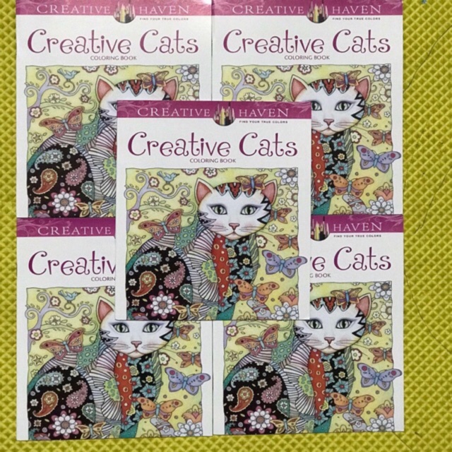 Tô màu Creative Cats 24 trang khổ 21cmx18.5cm - Tranh tô màu dành cho người lớn