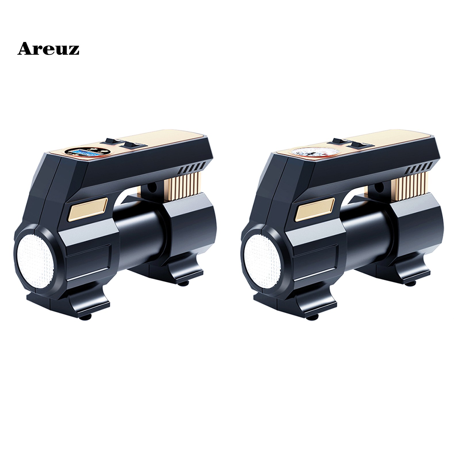 areuz Home  Life Black Car Air Compressor Pointer/Digital Tire Inflator Compressor 30s Quickly Pumping for Auto