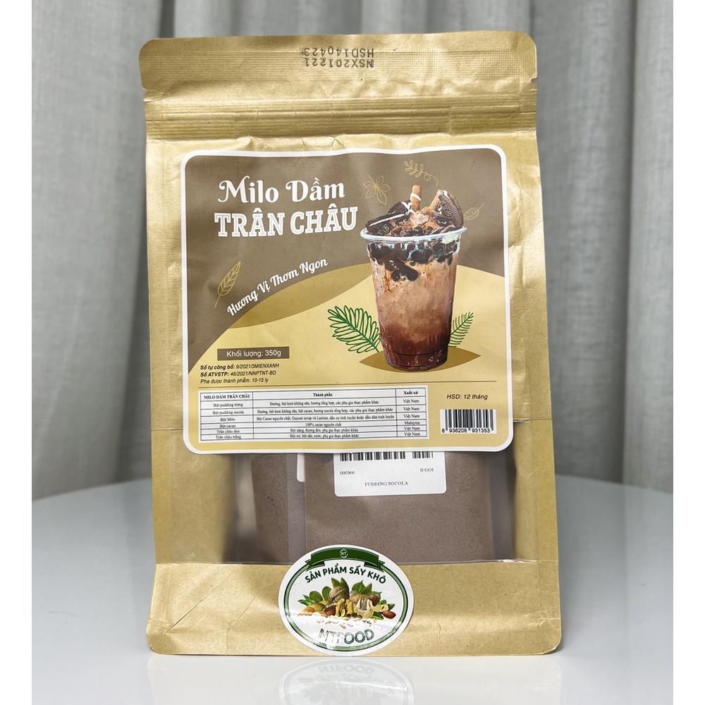 [Mã BMBAU50 giảm 7% đơn 99K] Set nguyên liệu pha Milo dầm trân châu 340g (10 - 15 ly) NTFood - Nhất Tín Food