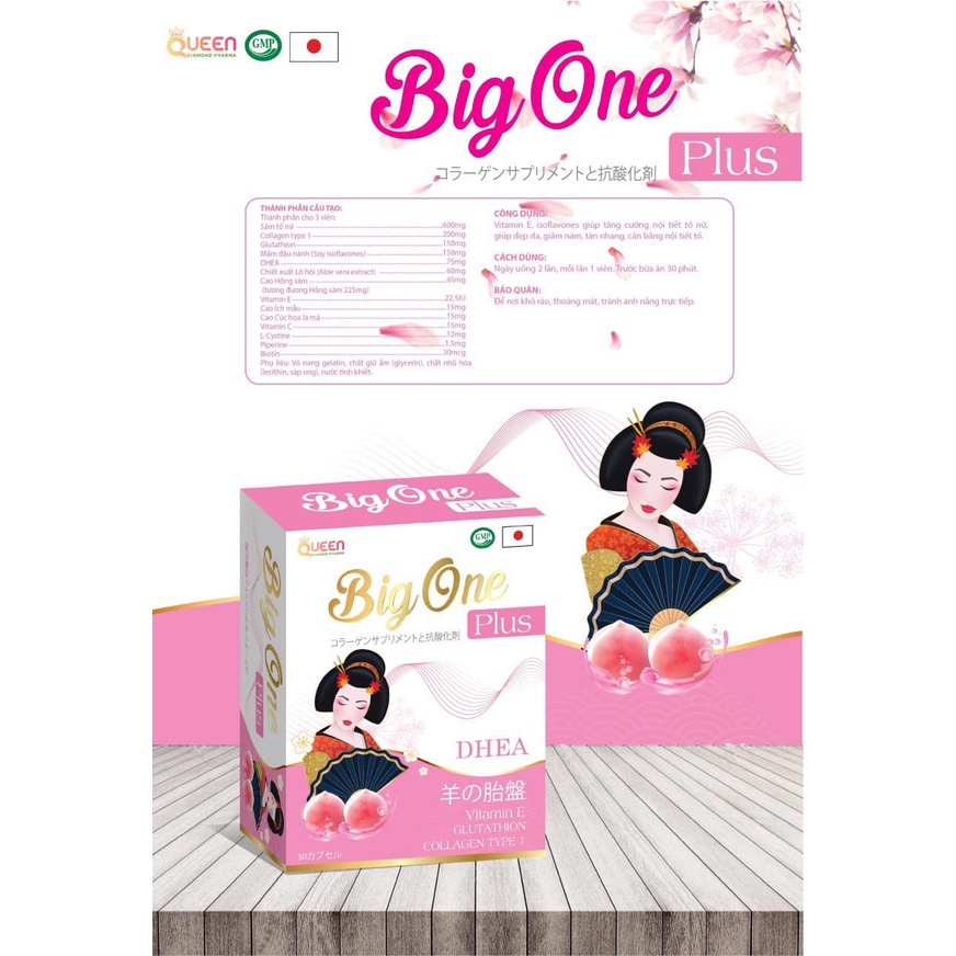 Viên Uống Tăng Vòng1 Big One Plus Nở Ngực Hồng Nhũ Hoa