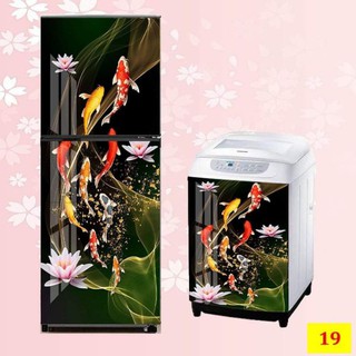 Miếng dán tủ lạnh, máy giặt che hết mọi khuyết điểm mẫu 19 cửu ngư
