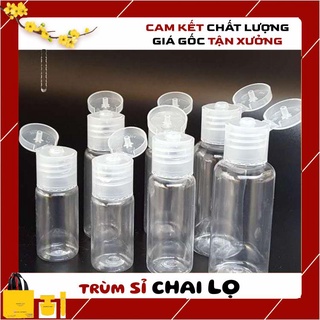 Chai Chiết Mĩ Phẩm ❤ Chai nhựa pet nắp bật 10ml,20ml,30ml , chai lọ mỹ phẩm , trum si chai lo