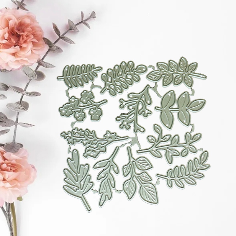 QQ Khuôn Cắt Giấy Kim Loại Hình Chiếc Lá Xinh Xắn