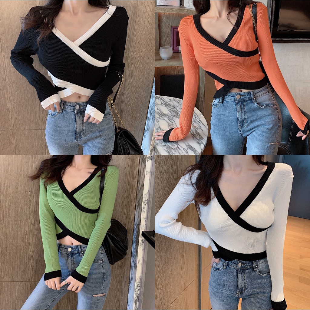 Áo Len Tay Dài Thiết Kế Mới Thời Trang Dành Cho Mùa Thu Đông