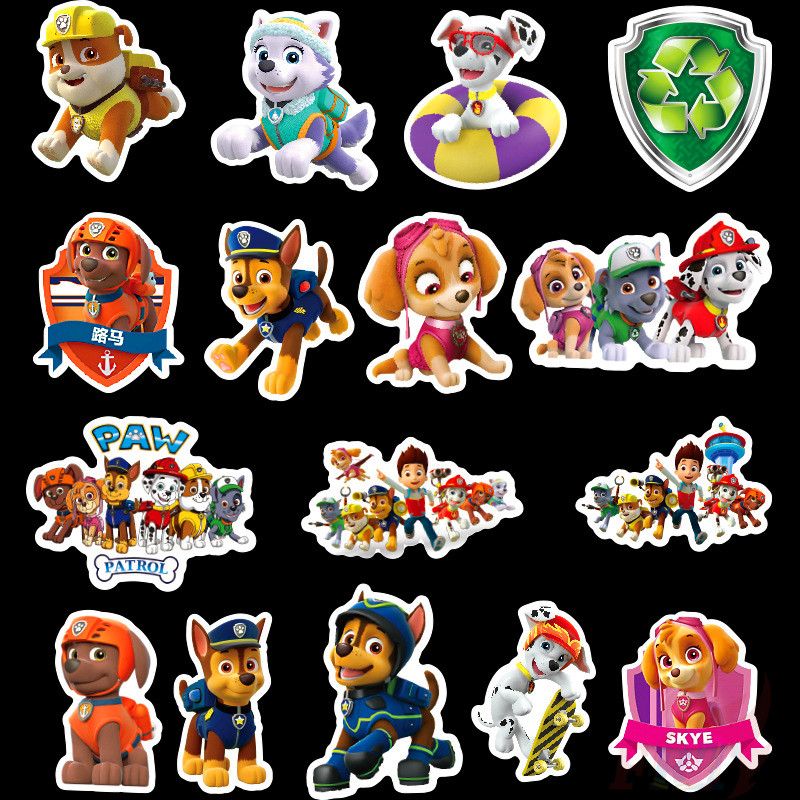 Set 100 hình dán phong cách hoạt hình Paw Patrol trang trí DIY thời trang dễ thương