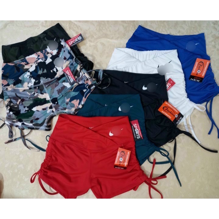 Quần tập Gym, yoga, erobic, thể thao. Quần đùi rút dây tập gym nữ QGM19