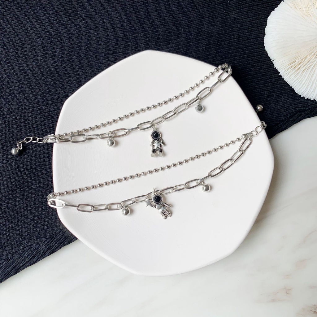 Vòng Tay Hình Phi Hành Gia/Ngôi Sao Thời Trang Cá Tính Cho Cặp Đôi