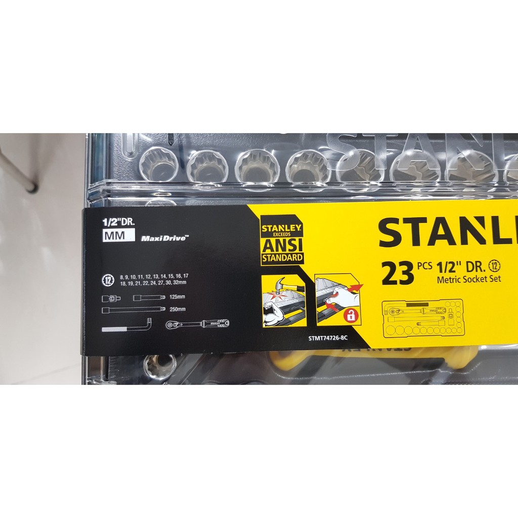 Bộ tuýp Stanley 23 chi tiết STMT74726-8C