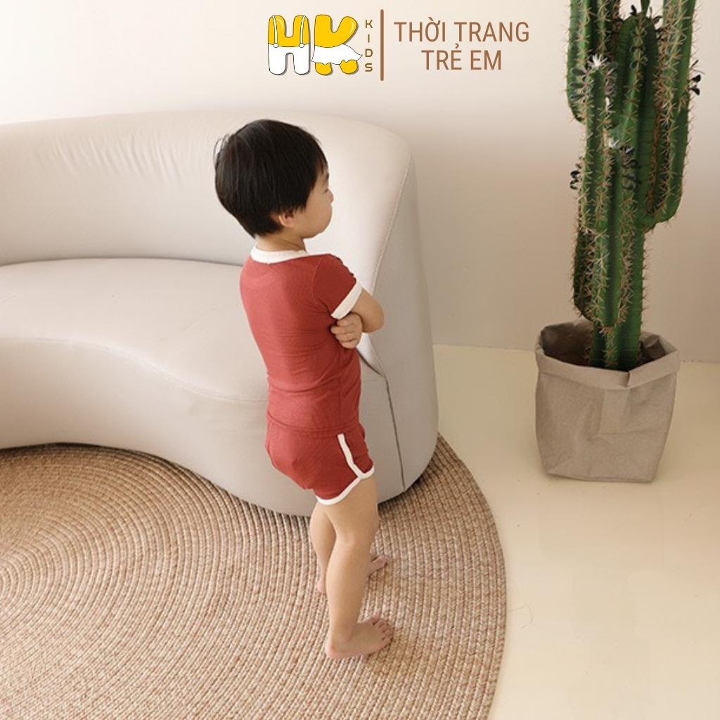 Bộ Minky mom chính hãng cộc tay cho bé chất thun lạnh pettit size từ 1 - 5 tuổi - HK KIDS (màu 8-11)