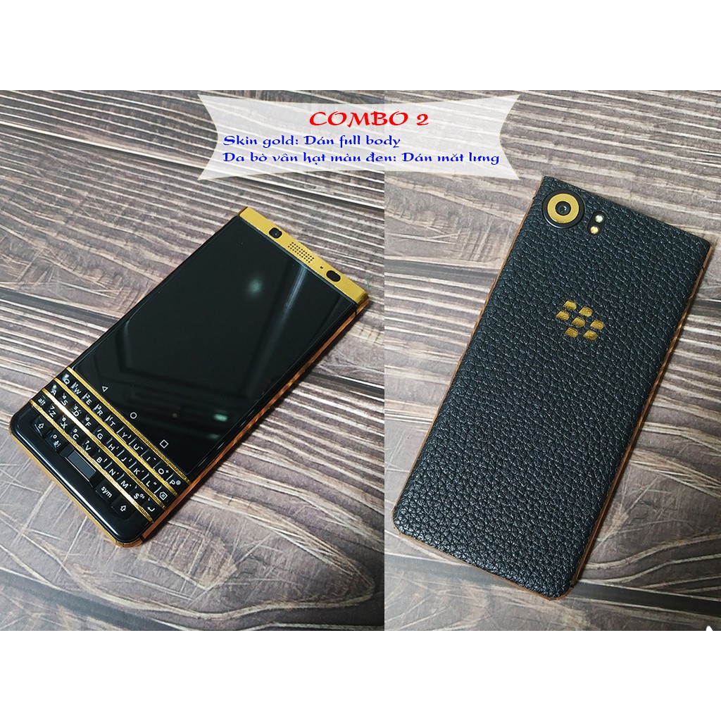 [ Hot_Sale ] Combo dán da + skin BlackBerry  Keyone 2 - D02 - S7