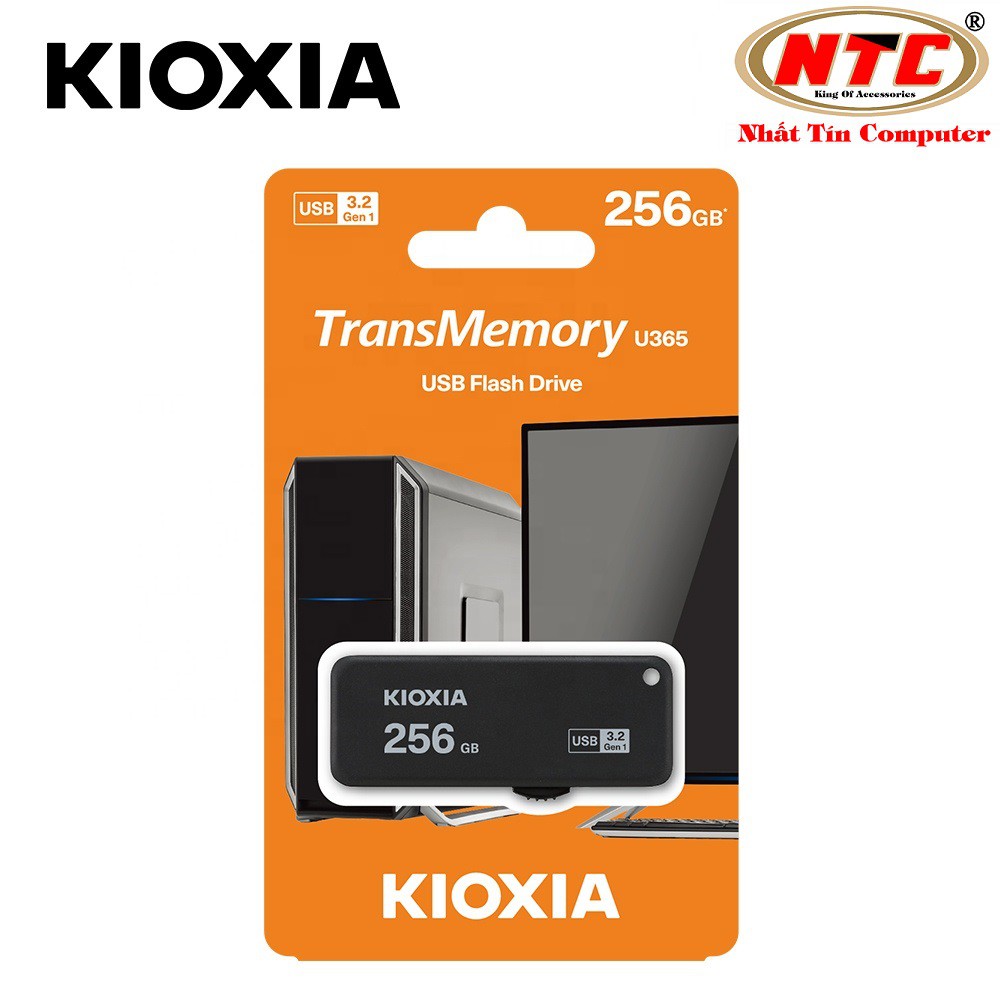 USB 3.2 Gen 1 Kioxia TransMemory U365 256GB 150Mb/s (Đen)