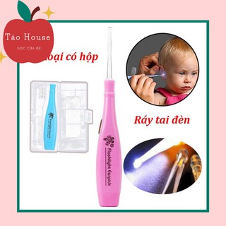 Dụng cụ lấy ráy tai có đèn- 3 đầu- lấy táy tai và ngoáy tai có đèn thích hợp cả dùng cho bé