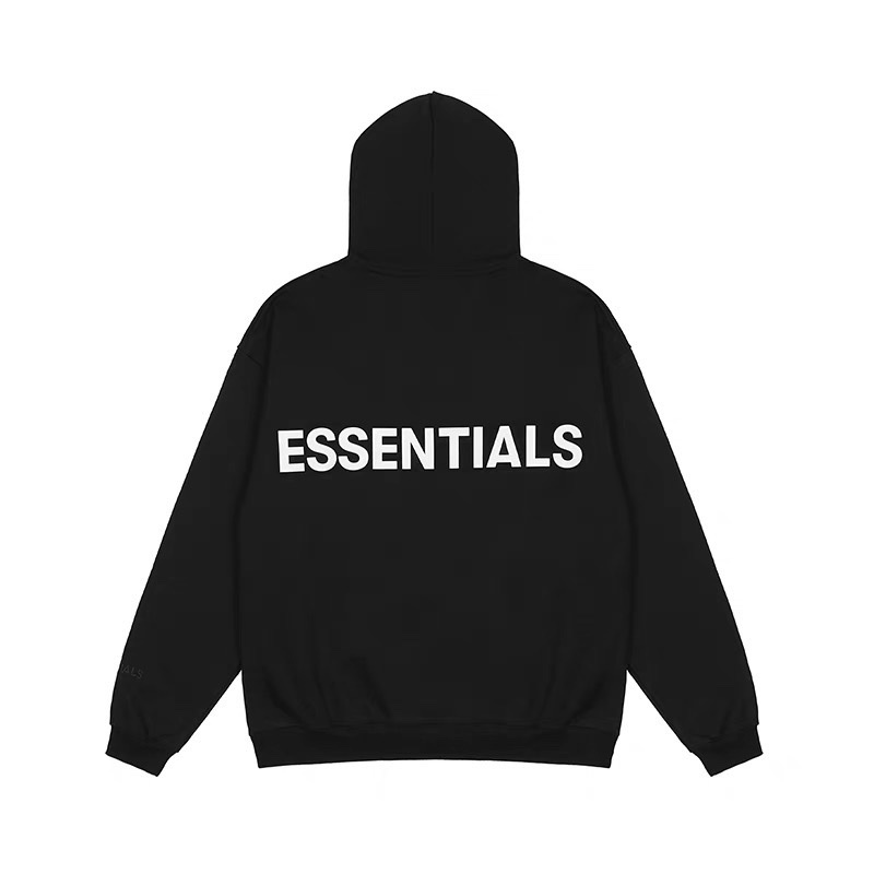 Áo hoodie essentianl phản quang bạc vải nỉ bông dầy dặn ,áo hoodie mũ 2 lớpform rộng phong cách ulzzang