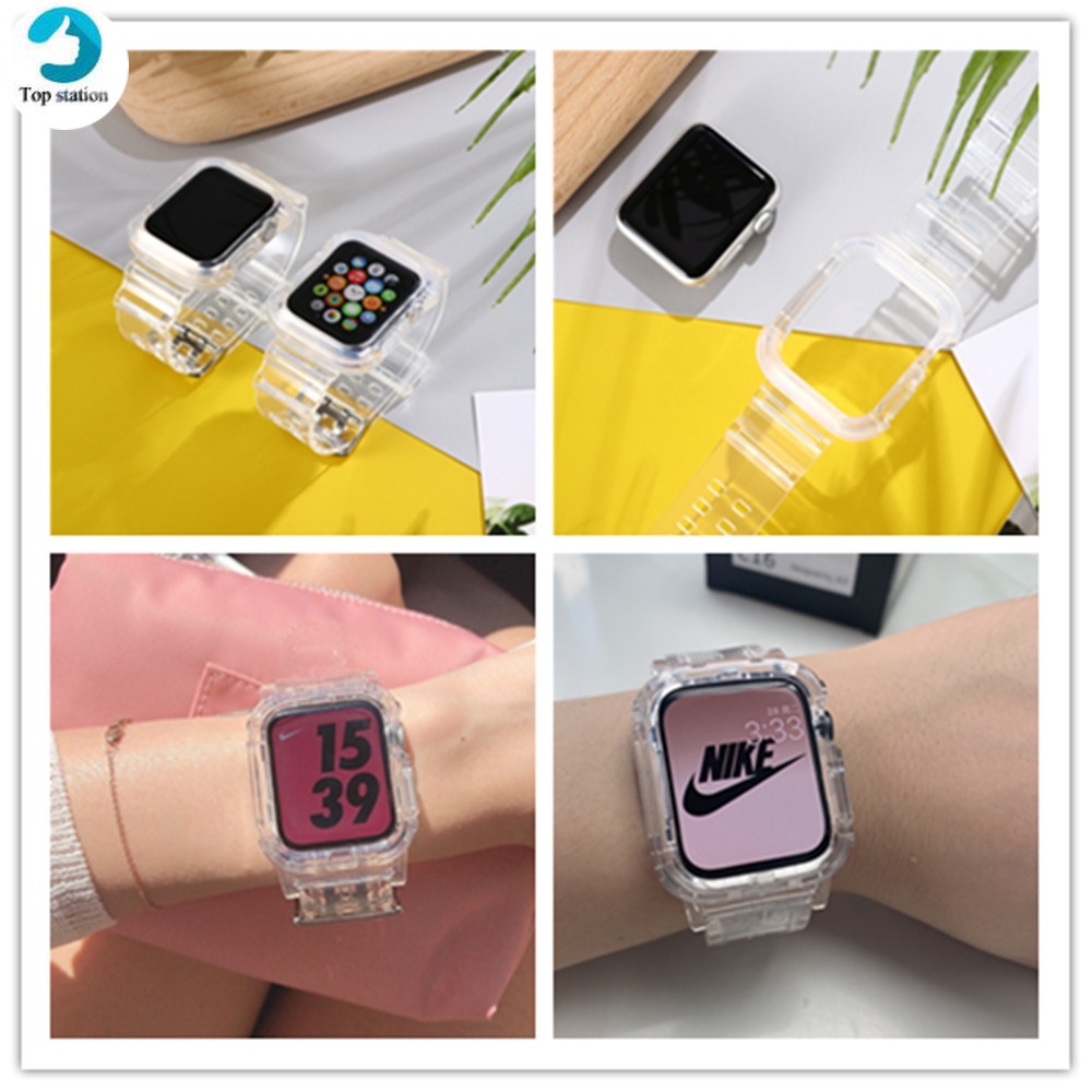 Mới Dây Đeo Silicon Trong Suốt Cho Đồng Hồ Thông Minh Apple Watch