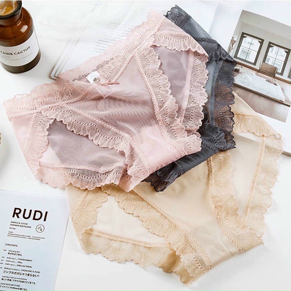 Quần lót ren  có size XL  quần chip ren tơ siêu mỏng Havana FLQ46