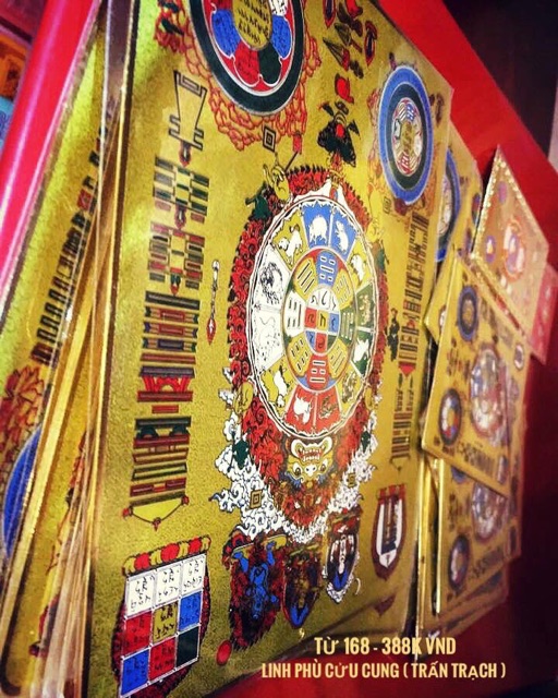 Thẻ bài đồng VĂN THÙ CỬU CUNG BÁT QUÁI PHÙ | BigBuy360 - bigbuy360.vn