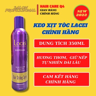 Keo xịt tóc nam nữ, Gôm tạo kiểu tóc mềm, giữ nếp tóc cứng Lacei - Hair Care Q4