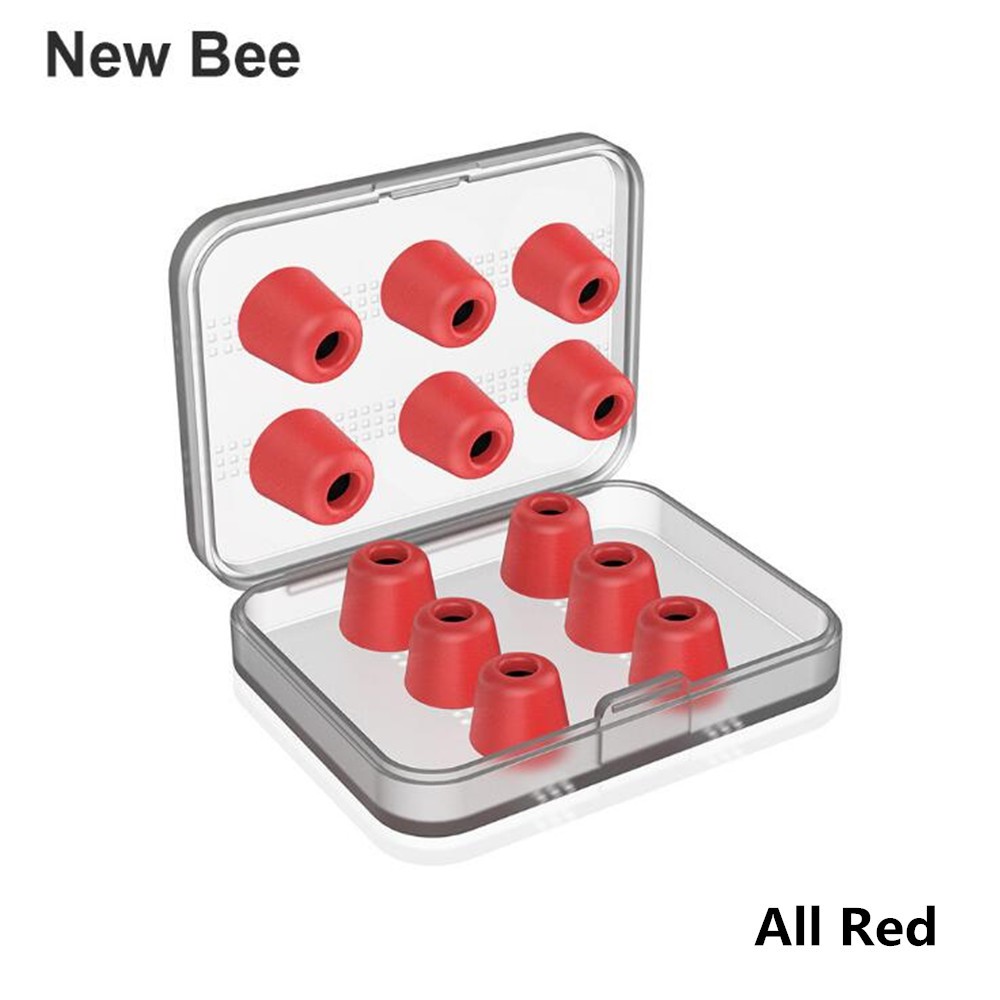 New Bee Memory Foam Silicone Earbud Premium Ear Tips Earpad Earphone Comply Foam with Box