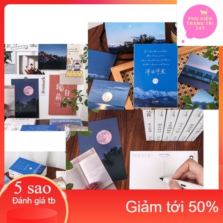 Postcard bưu thiếp bộ 30 tấm, chủ đề Trời đêm - Phụ Kiện Trang Trí 247