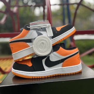 Giày jordan 1 low đen cam , giày sneaker jodan jd 1 thấp cổ màu cam bản đẹp