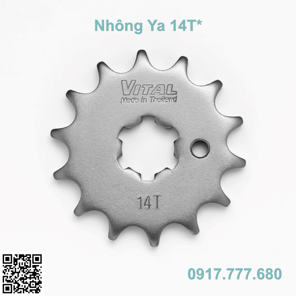 Nhông VITAL cho Sirius, Sirius FI, Jupiter-R,-V, Exciter 135, Exciter 150, Taurus, R15, Fz150, MT 15 Size 13T đến 1