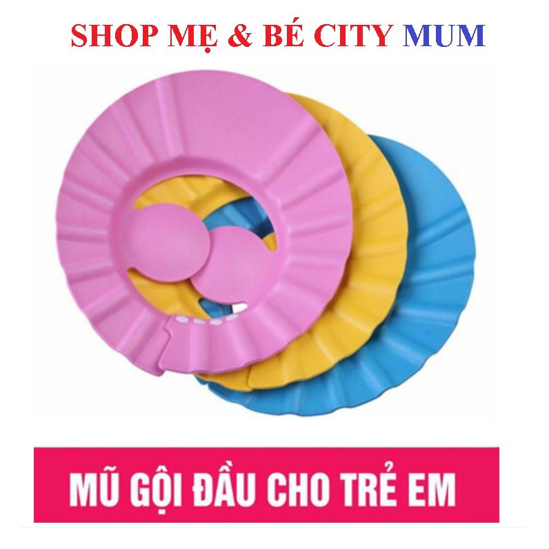 Mũ tắm, Nón gội đầu chắn nước có vành Che tai cho bé