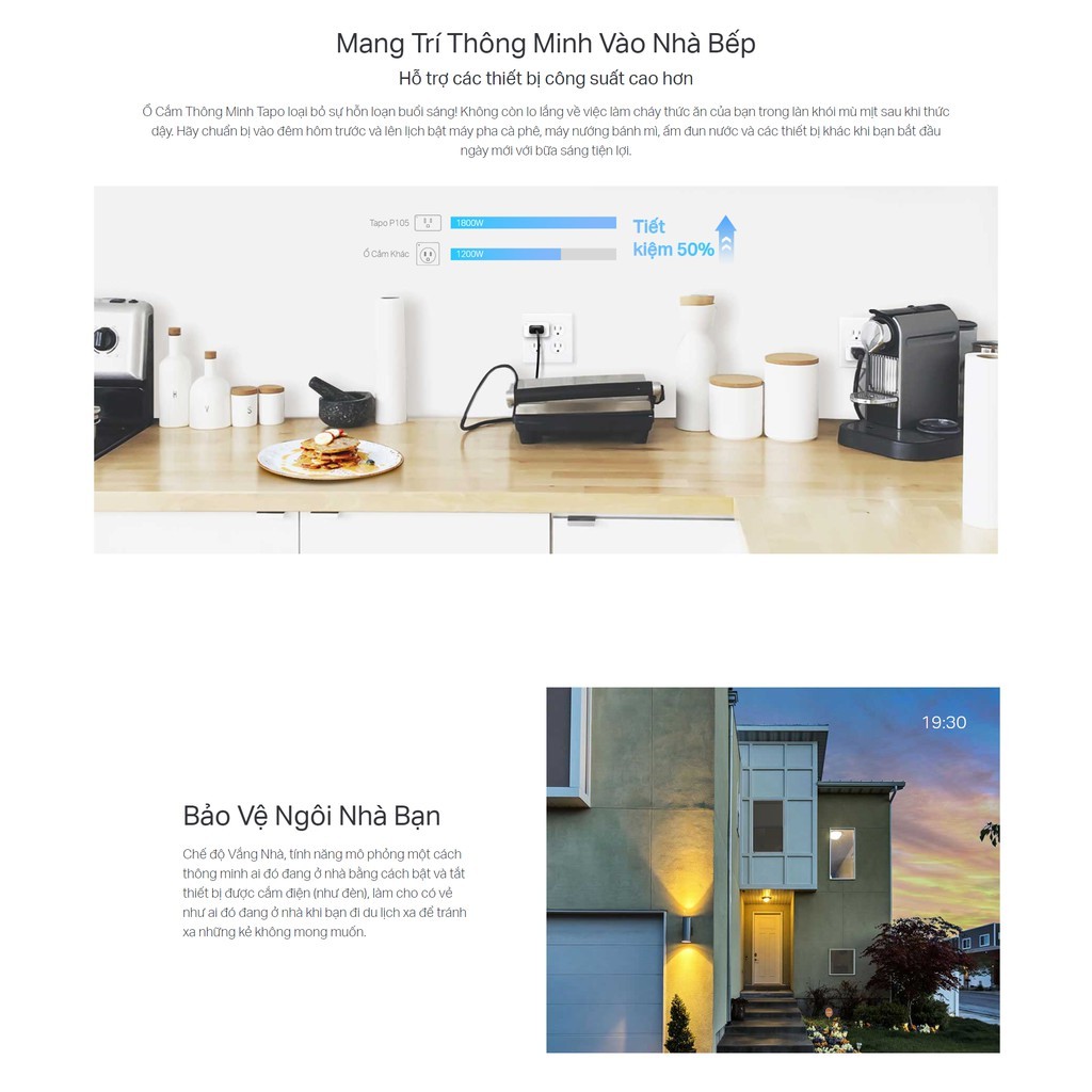 [Hỏa Tốc] Ổ Cắm WiFi Thông Minh TP-Link Tapo P105 Điều Khiển Từ Xa