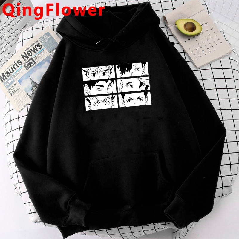Áo Hoodie In Hình Haikyuu Plus Size Cho Nữ