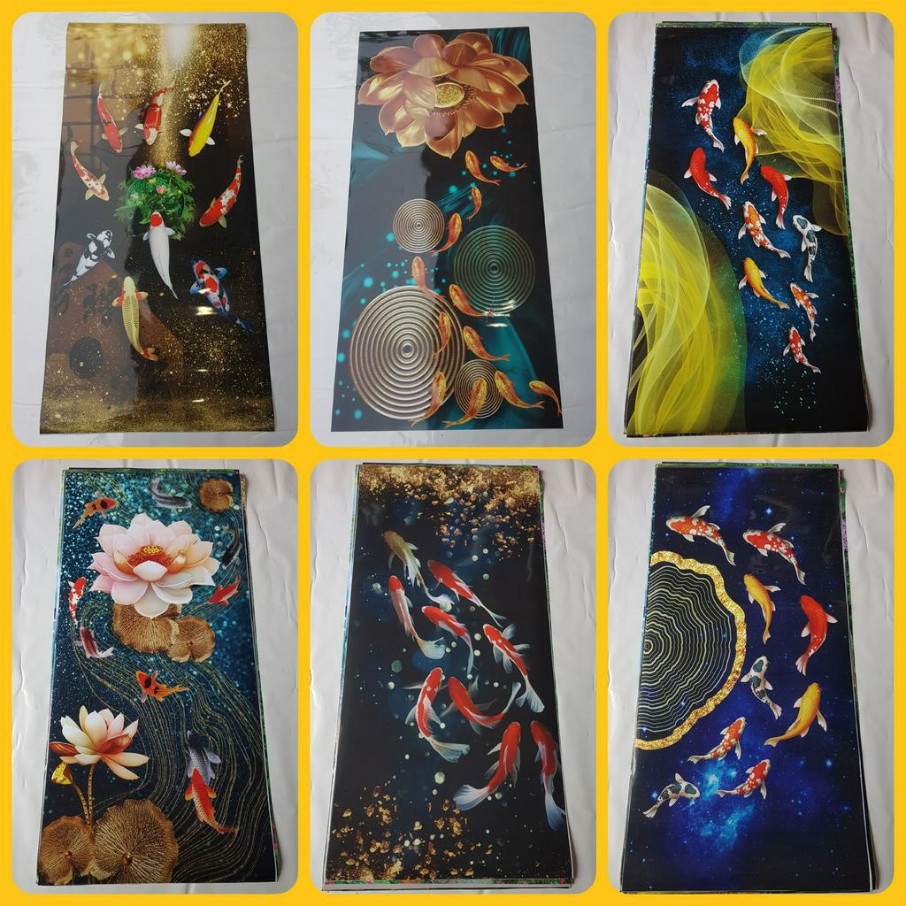 Decal dán tủ lạnh đẹp, keo chắc chắn, hình ảnh sắc nét, không thấm nước, không phai màu.