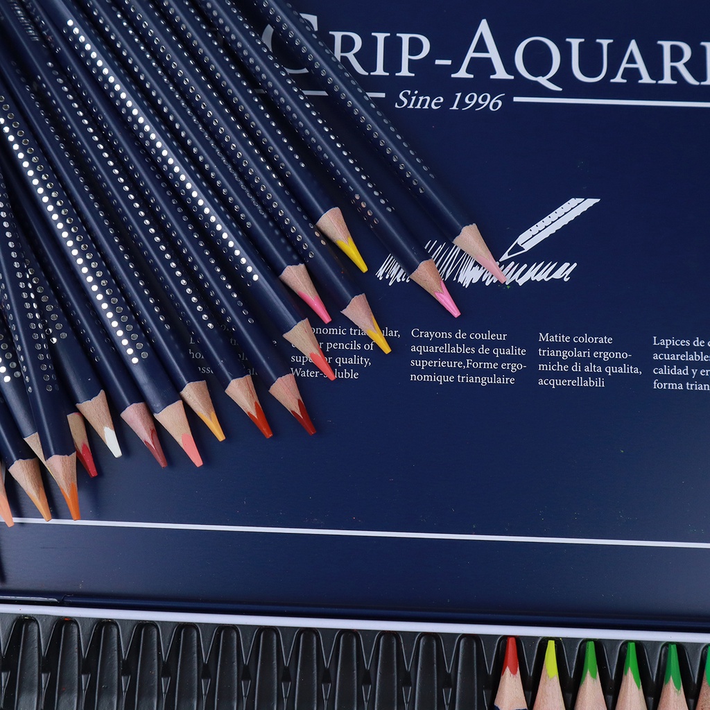 Chì Màu Nước Siêu Cao Cấp Mới 24/36/48/72 Màu Hộp Thiếc