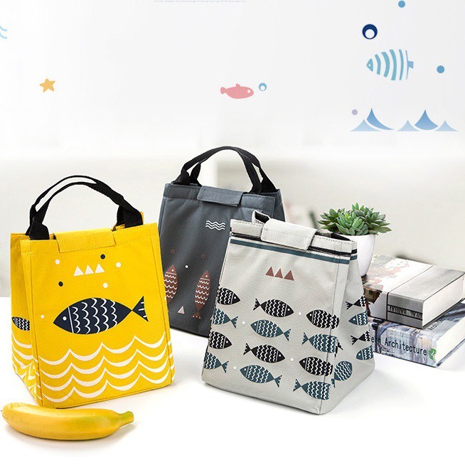Túi đựng hộp cơm giữ nhiệt hình cá xinh xắn | BigBuy360 - bigbuy360.vn