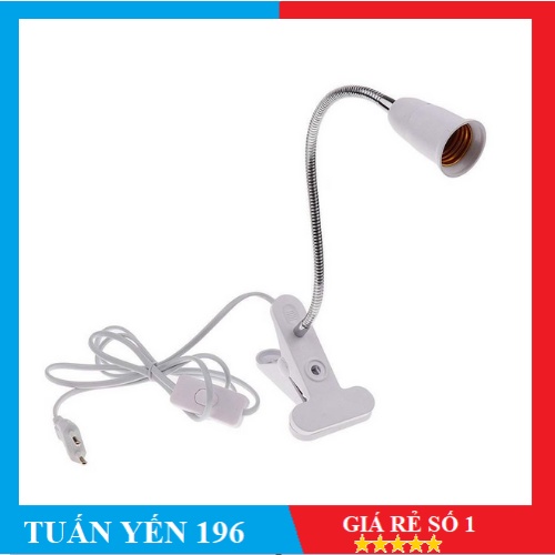 Chân, đuôi đèn để bàn kẹp TCD-E27.33 cm, đui xoáy