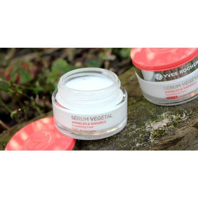 Kem dưỡng ngày/ đêm Yves Rocher serum vegetal  RIDES & ÉCLAT giảm nhăn, ngừa lão hoá, sáng da 50ml, 75ml
