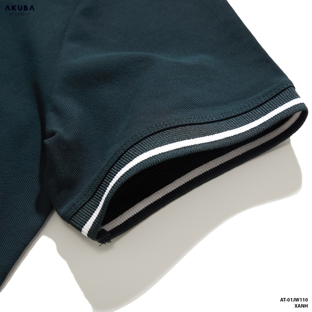 Áo thun Polo nam trơn cổ bẻ AKUBA chất liệu cotton có giãn, thoáng mát, màu cơ bản dễ phối đồ 01JW110 | BigBuy360 - bigbuy360.vn