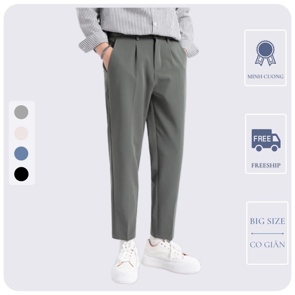 Quần baggy nam ống rộng, quần tây cao cấp Hack dáng Giá Tại Xưởng - Phiên bản Premium