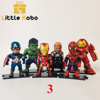 Mô Hình Marvel Mô Hình Avenger Siêu Anh Hùng Chibi
