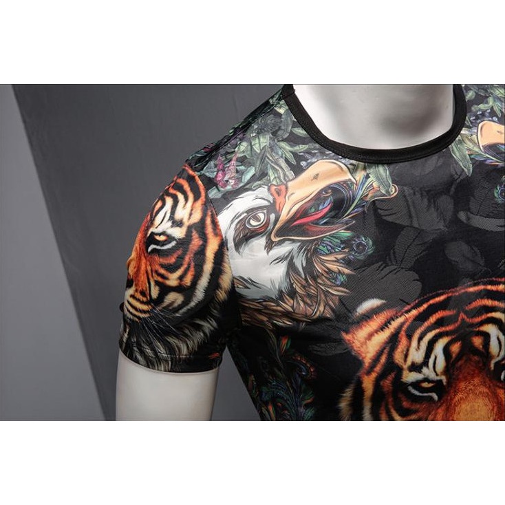 Áo thun, ÁO phông nam in 3D hình HỔ thun dãn 4 chiều siêu đẹp - KO Fashion