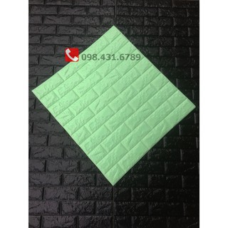 Siêu khuyến mại 10 tấm xốp dán tường màu xanh nhạt